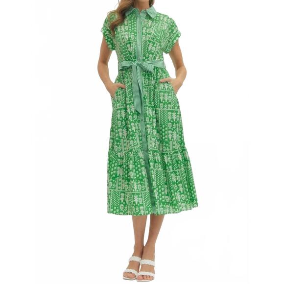 ENTRO Dresses & Skirts - NEW ENTRO ginevra dress in green